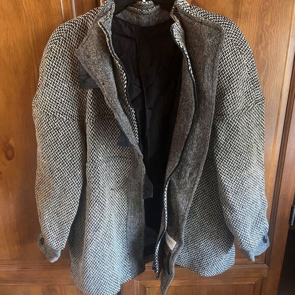 Henry White Dublin Tweed Women’s Herringbone Jacket Fisherman Outdoor Sz 10 - Picture 11 of 16